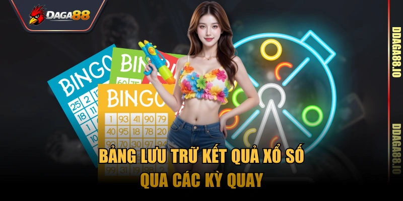 Bảng lưu trữ kết quả xổ số qua các kỳ quay