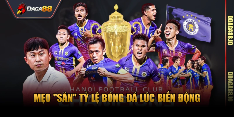 Mẹo "săn" tỷ lệ bóng đá lúc biến động