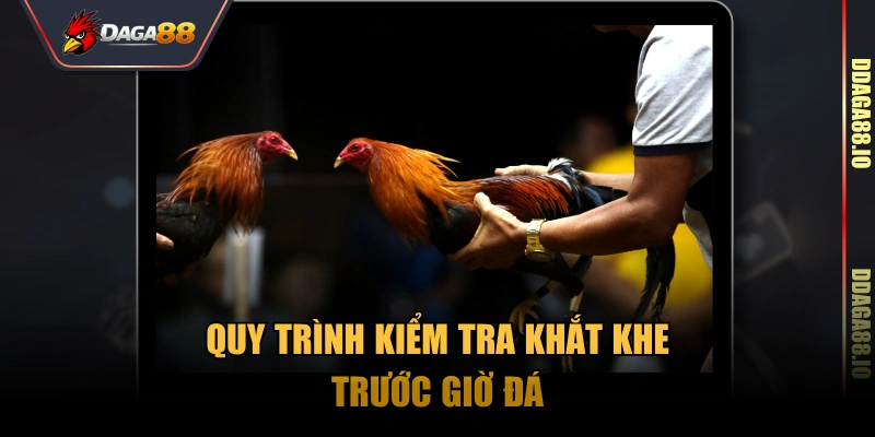 Quy trình kiểm tra khắt khe trước giờ đá
