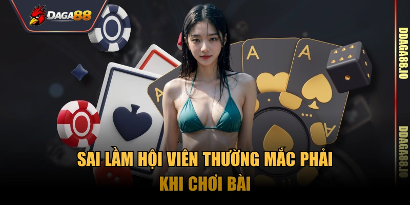 Sai lầm hội viên thường mắc phải khi chơi bài